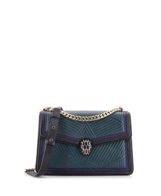 Small Serpenti Forever Shoulder Bag Quilted Leather