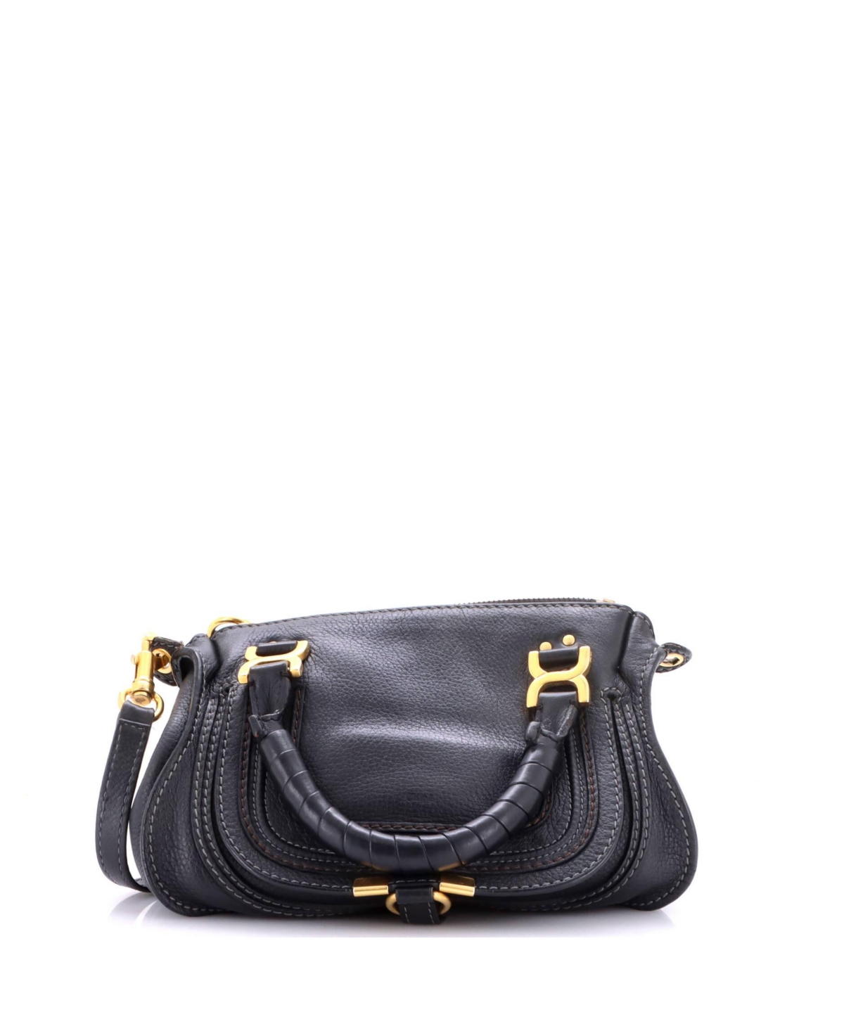Pre-Owned Chloe Baby Marcie Satchel Leather