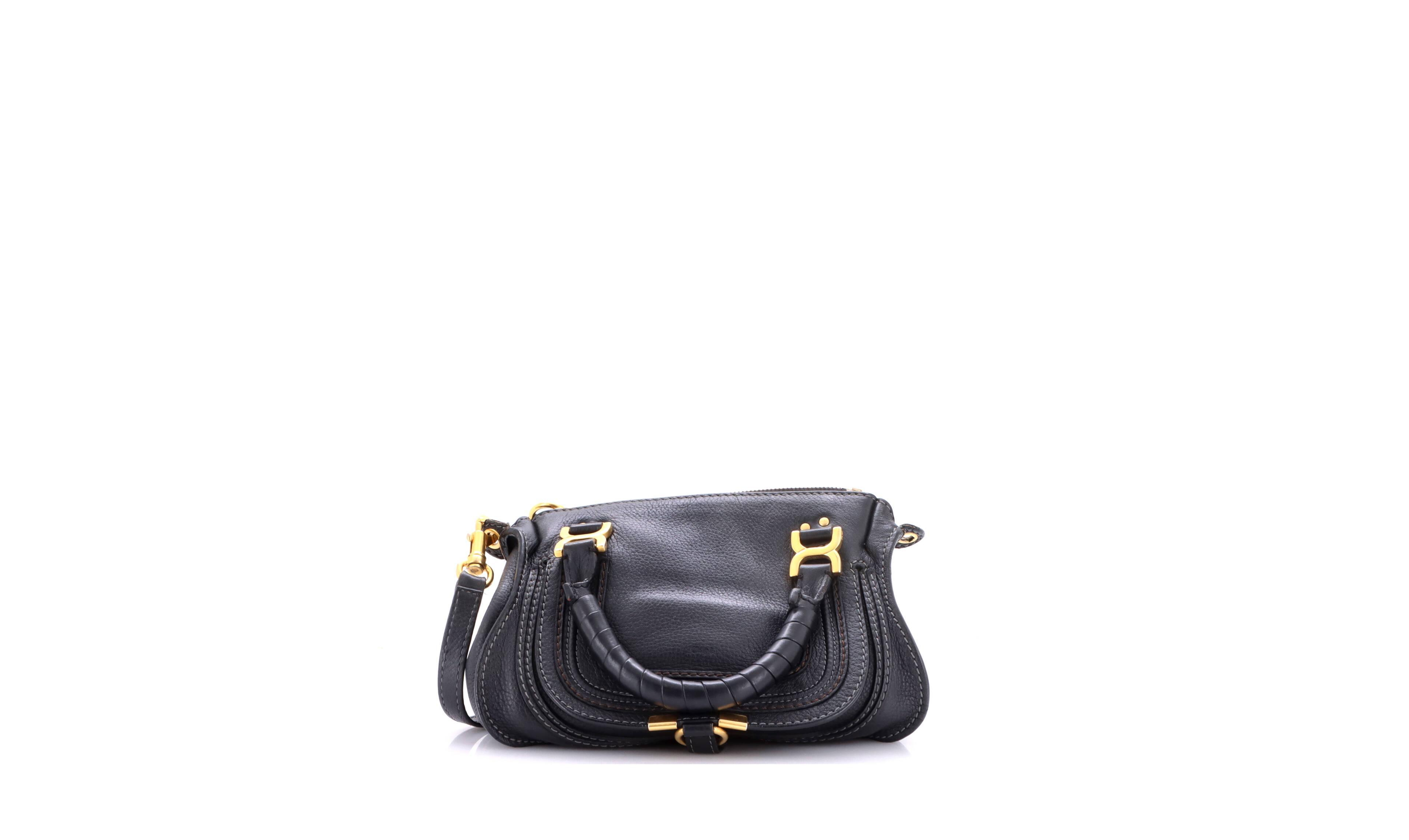 Pre-Owned Chloe Baby Marcie Satchel Leather