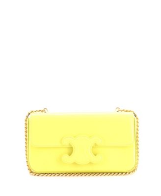Small Triomphe Chain Shoulder Bag Leather