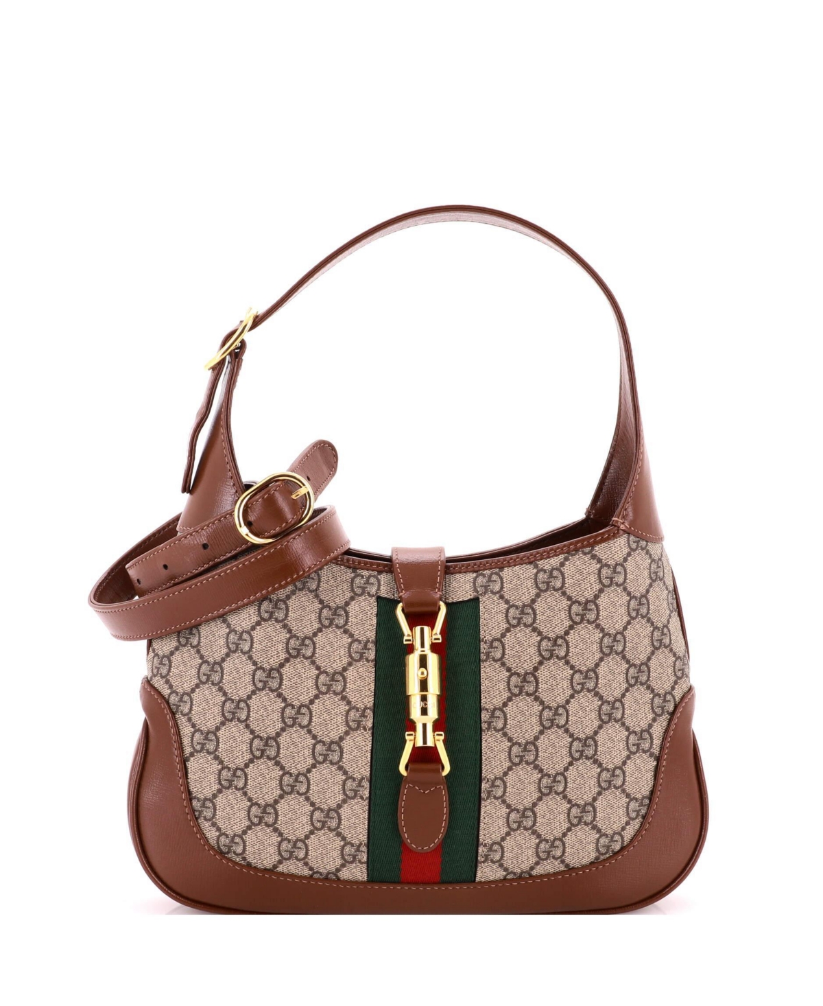 Pre-Owned Gucci Jackie 1961 Hobo Excellent Coated Canvas Bag