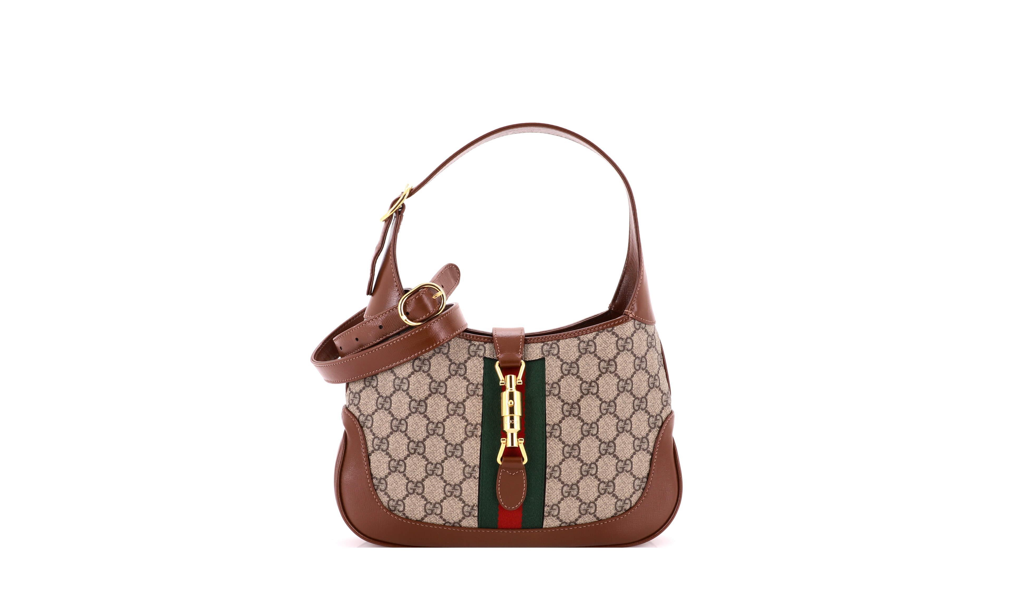 Pre-Owned Gucci Jackie 1961 Hobo Excellent Coated Canvas Bag