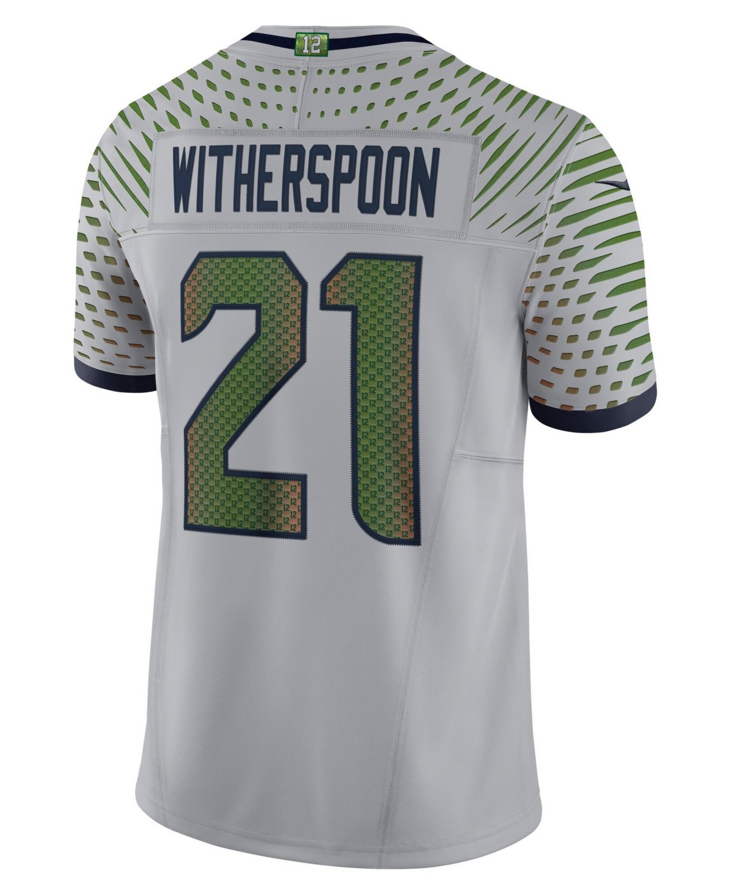 Мужской топ Nike Devon Witherspoon Gray Seattle Seahawks Rivalries Collection Stitched Limited Jersey — фото 3
