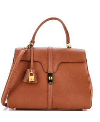 Medium 16 Top Handle Bag Grained Calfskin