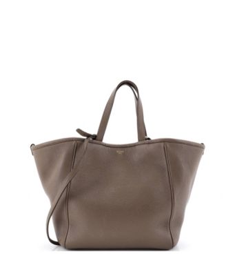 Small Folded Cabas Leather
