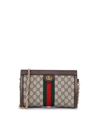 Small Ophidia Chain Shoulder Bag GG Coated Canvas