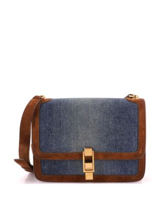 Medium Carre Satchel Denim