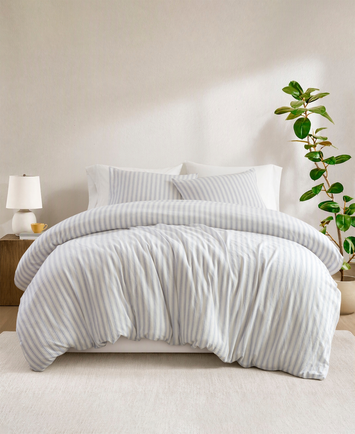 Madison Park Etta Striped 3-Pc. Duvet Cover Set, Queen