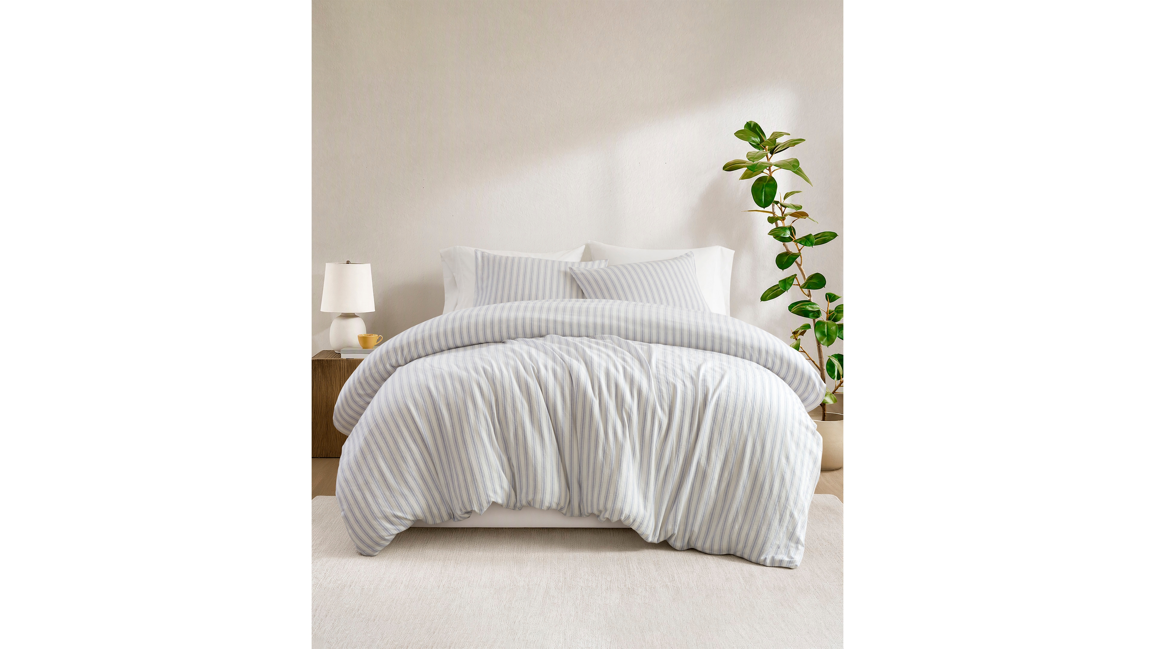 Madison Park Etta Striped 3-Pc. Duvet Cover Set, Queen