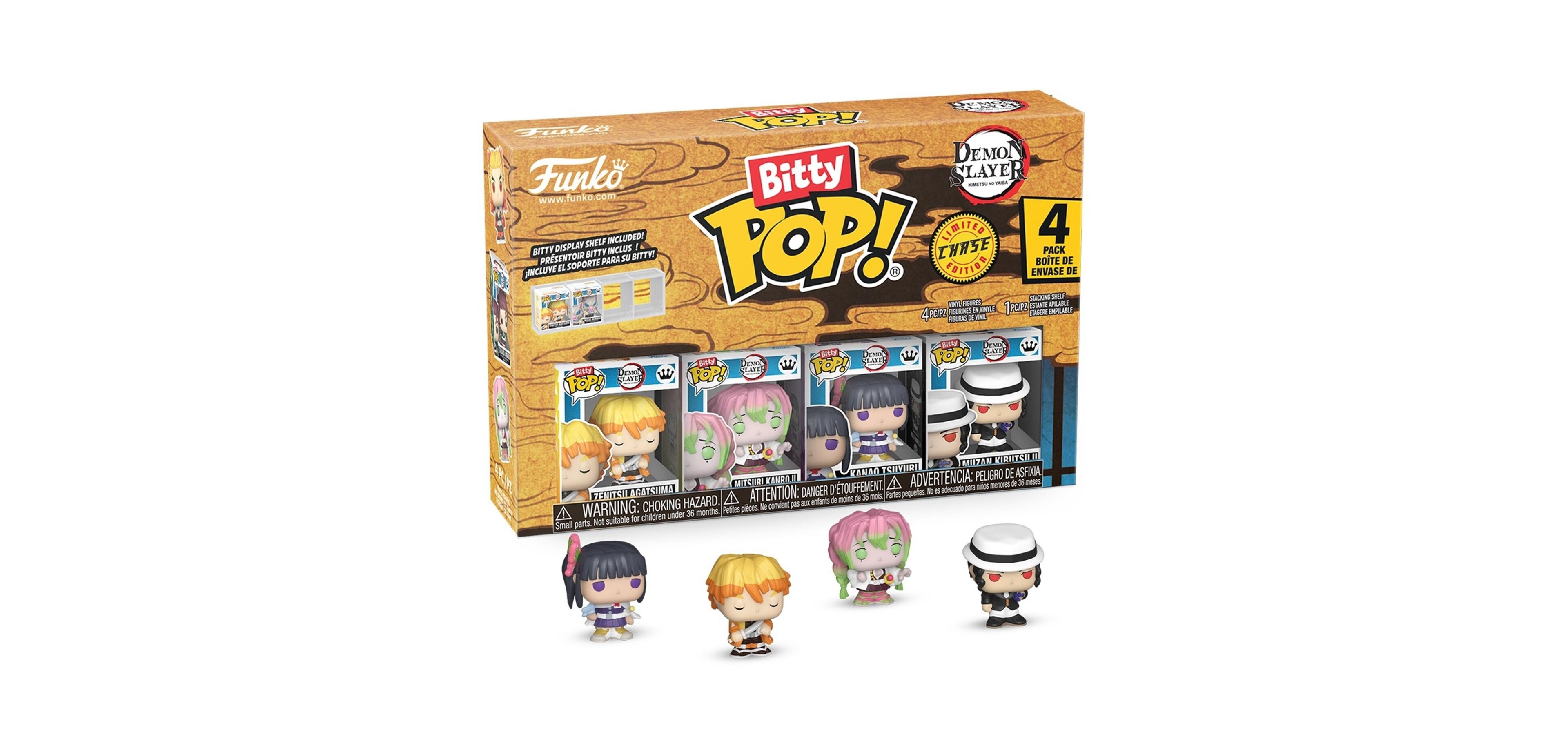Funko Bitty Pop Demon Slayer Zenitsu 4-Pack Vinyl Figure, Ages 3+