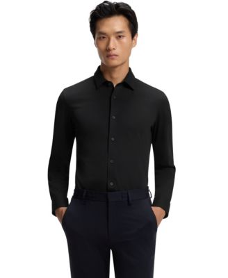 Men's Performance-Stretch Slim-Fit Dress Shirt