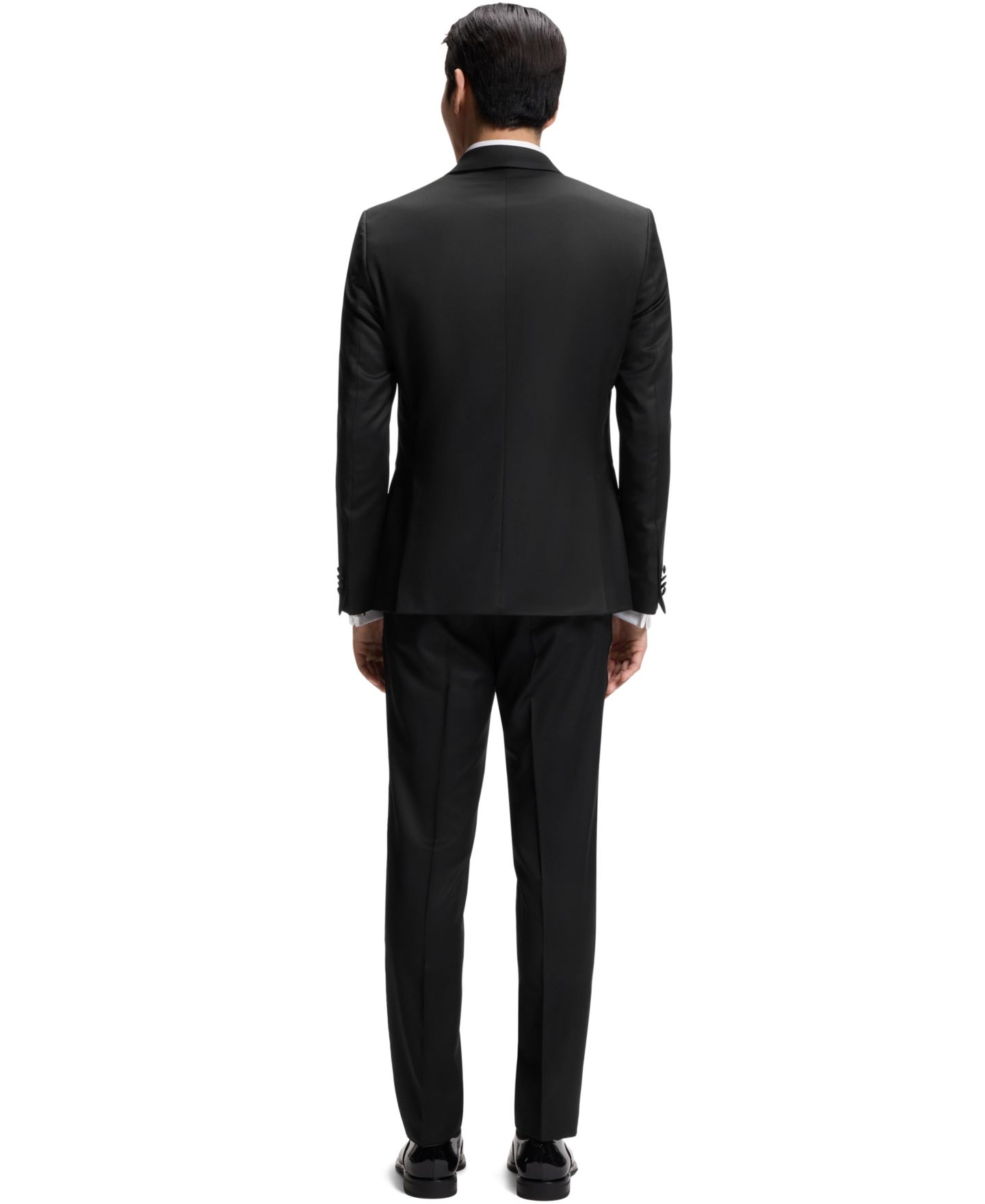 Мужской пиджак Hugo Boss Slim-Fit Tuxedo Suit, цвет: Чёрный — фото 3
