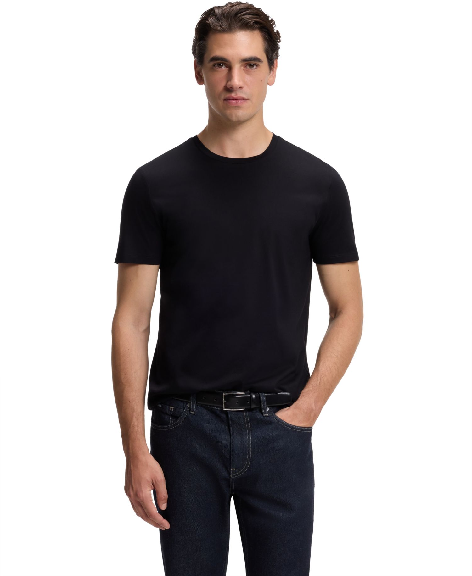 Men's Slim-Fit Mercerized-Cotton T-shirt