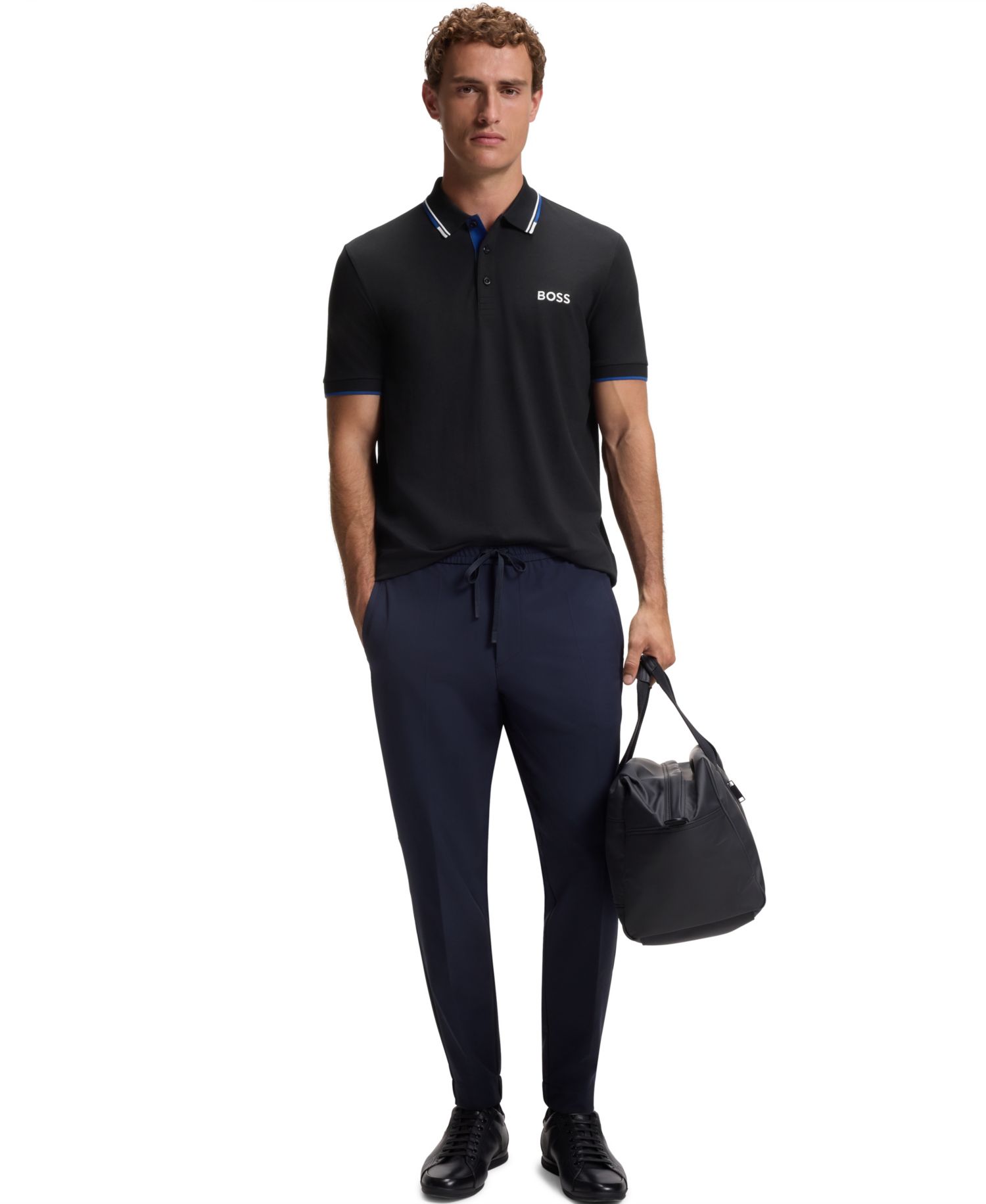 Men's Cotton-Blend Polo Shirt
