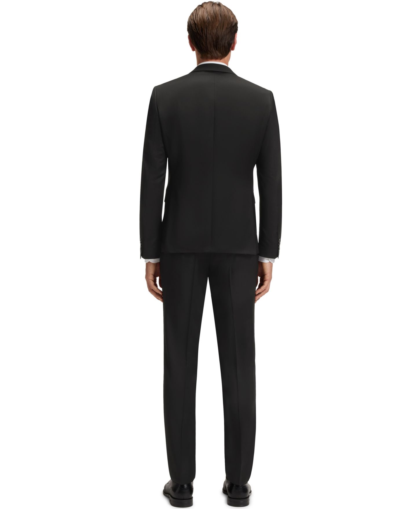 Мужской пиджак Hugo Boss Virgin-Wool Extra-Slim-Fit Suit, цвет: Чёрный — фото 5