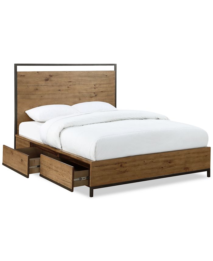 Furniture Gatlin Storage King Platform, King Size Wood Platform Bed With Storage