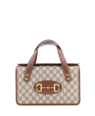 Small Horsebit 1955 Boston Bag GG Coated Canvas