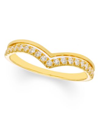 Diamond Contour Ring (1/4 ct. t.w.) in 14k Yellow Gold