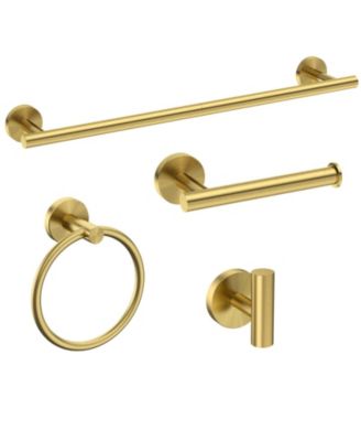 4pieces Bathroom Hardware Accessories Set Towel Bar 18"