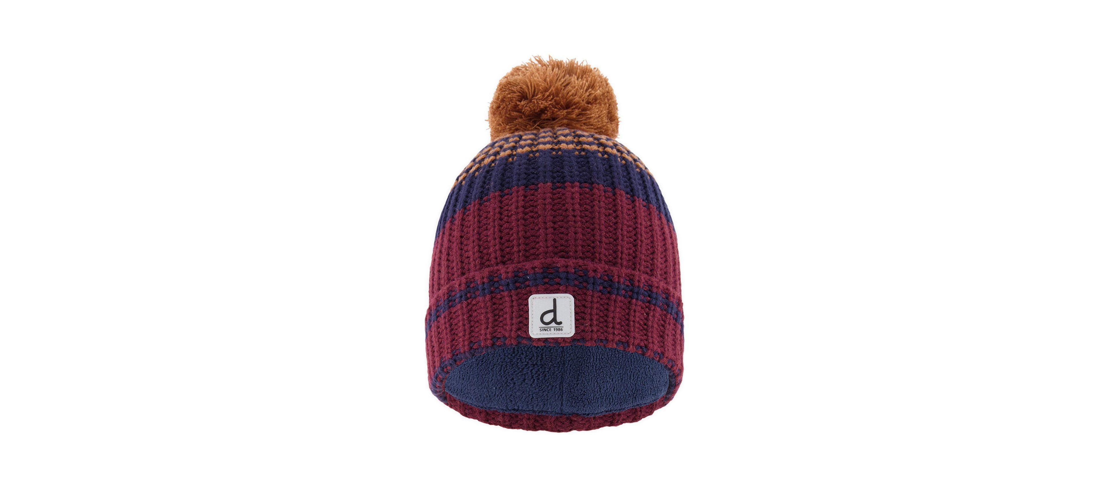 Deux par Boys' Fleece-Lined Pompom Beanie