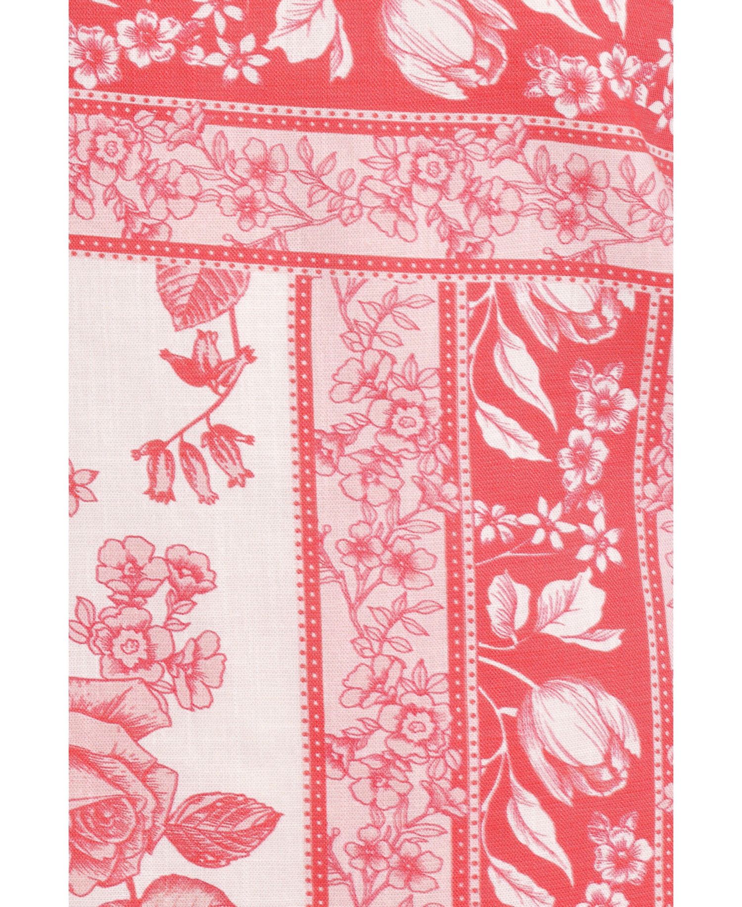 Women's Rosemarie Strapless Floral Linen-Blend Tube Top