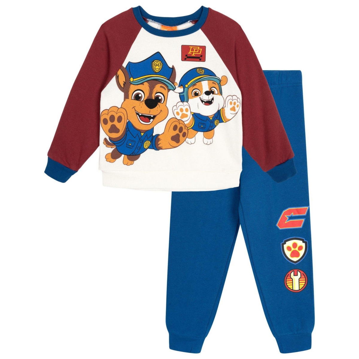 Paw Patrol Toddler Boys' 2T-5T Fleece Sweatshirt and Jogger Pants, 2-Piece Set