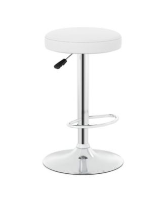 Height-Adjustable Bar Stool with 360-Degree Swivel and Footrest
