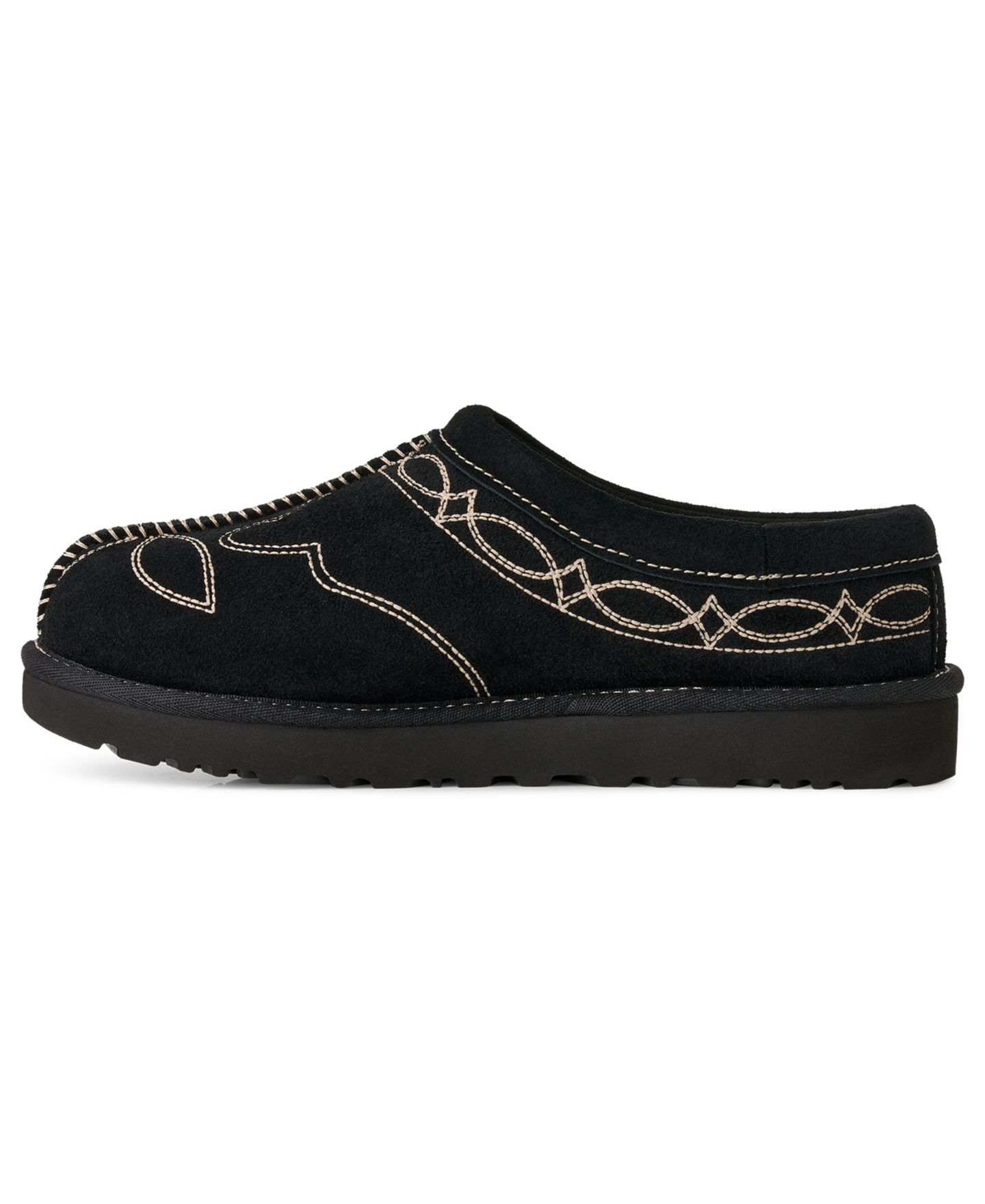 Женские тапочки UGG® Tasman Western Slip-On Slippers, цвет: Чёрный — фото 5