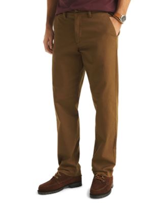 Men's Classic-Fit Stretch Solid Flat-Front Chino Deck Pants  