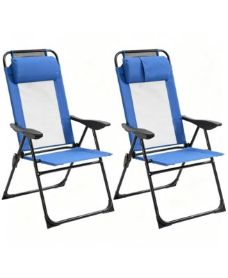 Outdoor Chair, Folding Design, Adjustable Backrest for Camping, Travel and Outdoor Activities