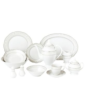 Atara Wavy 57-PC Dinnerware Set, Service for 8