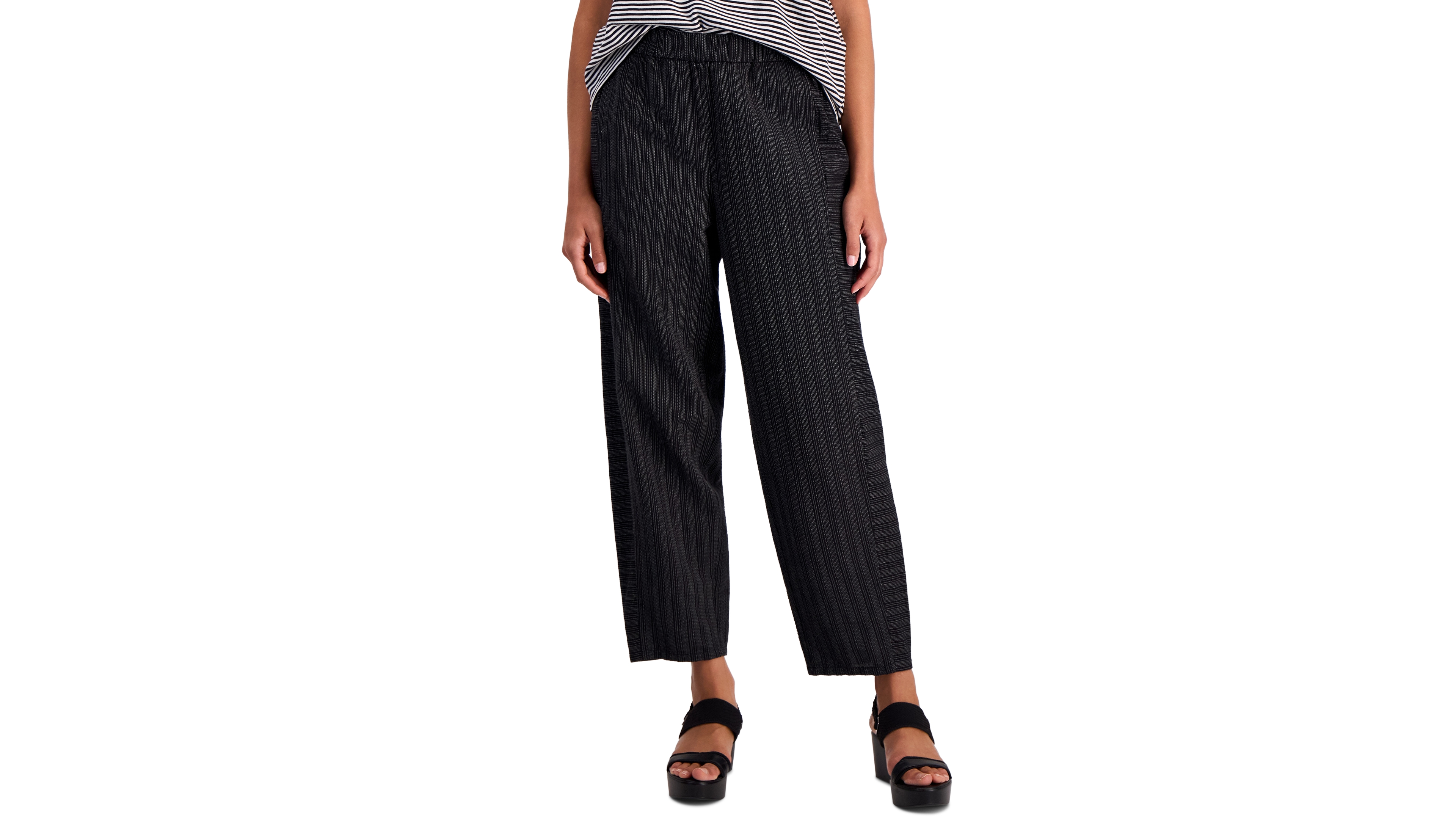 Eileen Fisher Women's High-Rise Ankle Lantern Pants