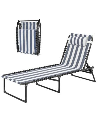 Outdoor Chair, Folding Design, Adjustable Backrest for Camping, Travel and Outdoor Activities