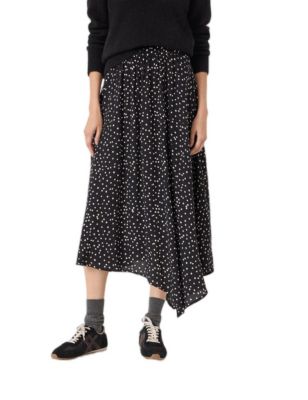 Women's Cesca Polka Dot Asymmetric Skirt