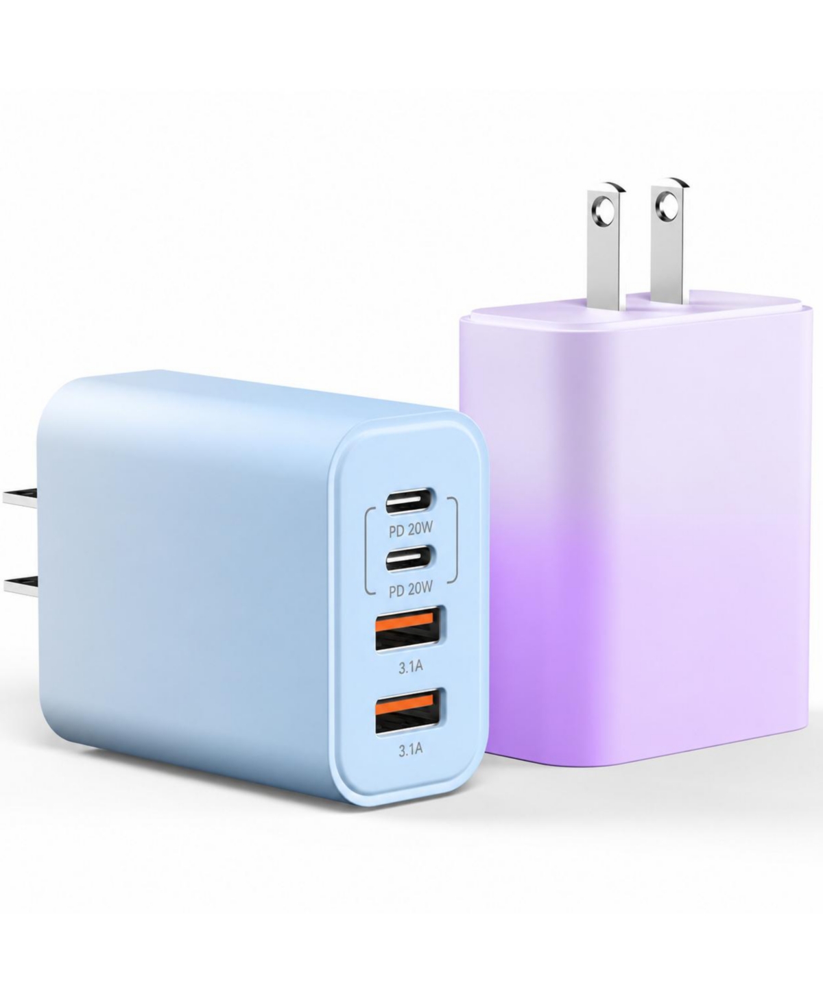 Lofree 40W Usb C Wall Charger Block 4 Port Pd Qc Fast Charging for Phone Tablet