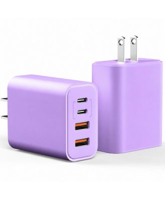 40W USB C Wall Charger Block 4 Port PD QC Fast Charging for Phone Tablet