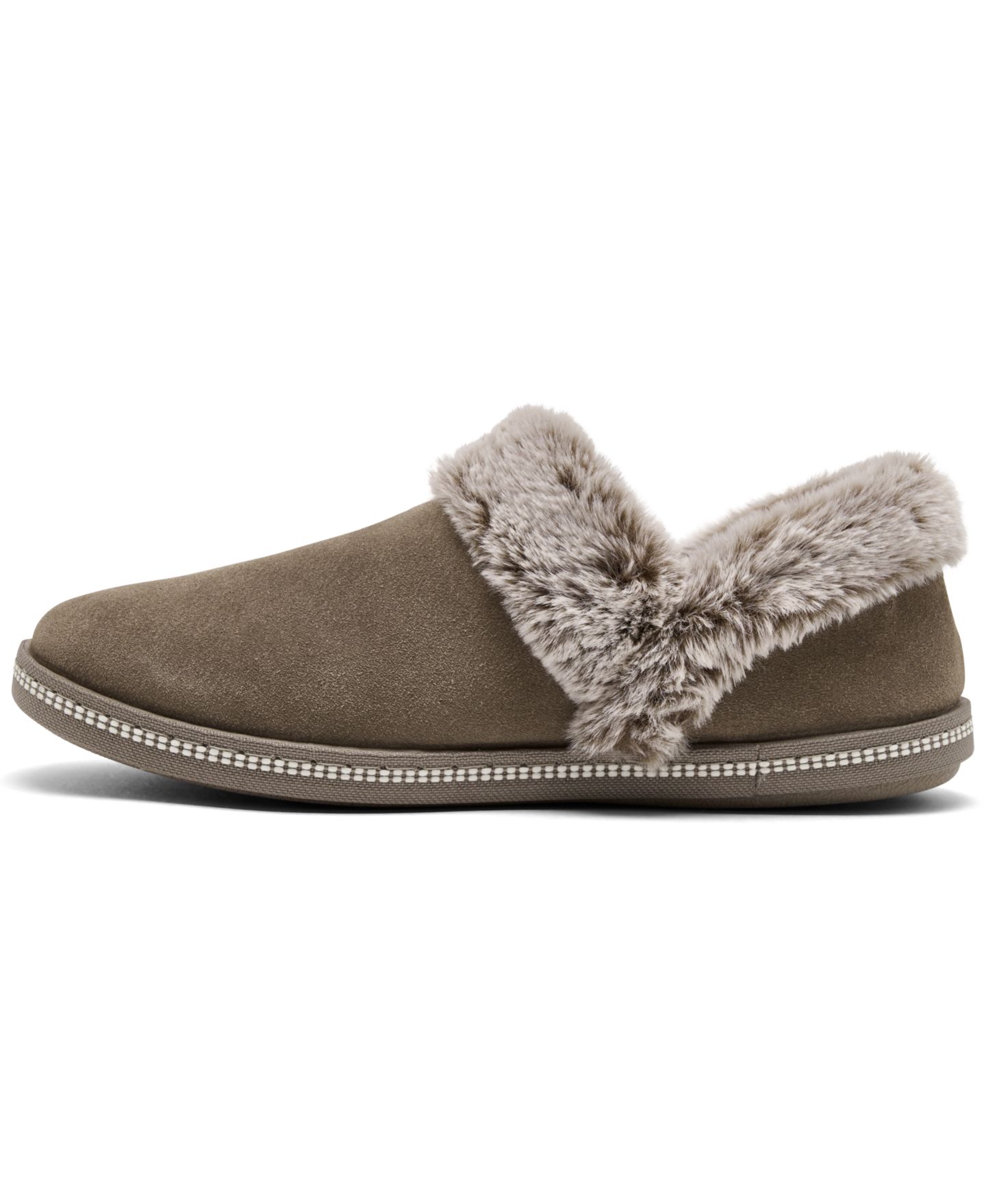 Женские домашние тапочки-сабо Skechers Cozy Campfire с пеной с эффектом памяти, цвет: Серо-коричневый — фото 3