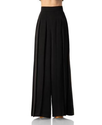 Women's High-Waist Wide-Leg Pleated Pants