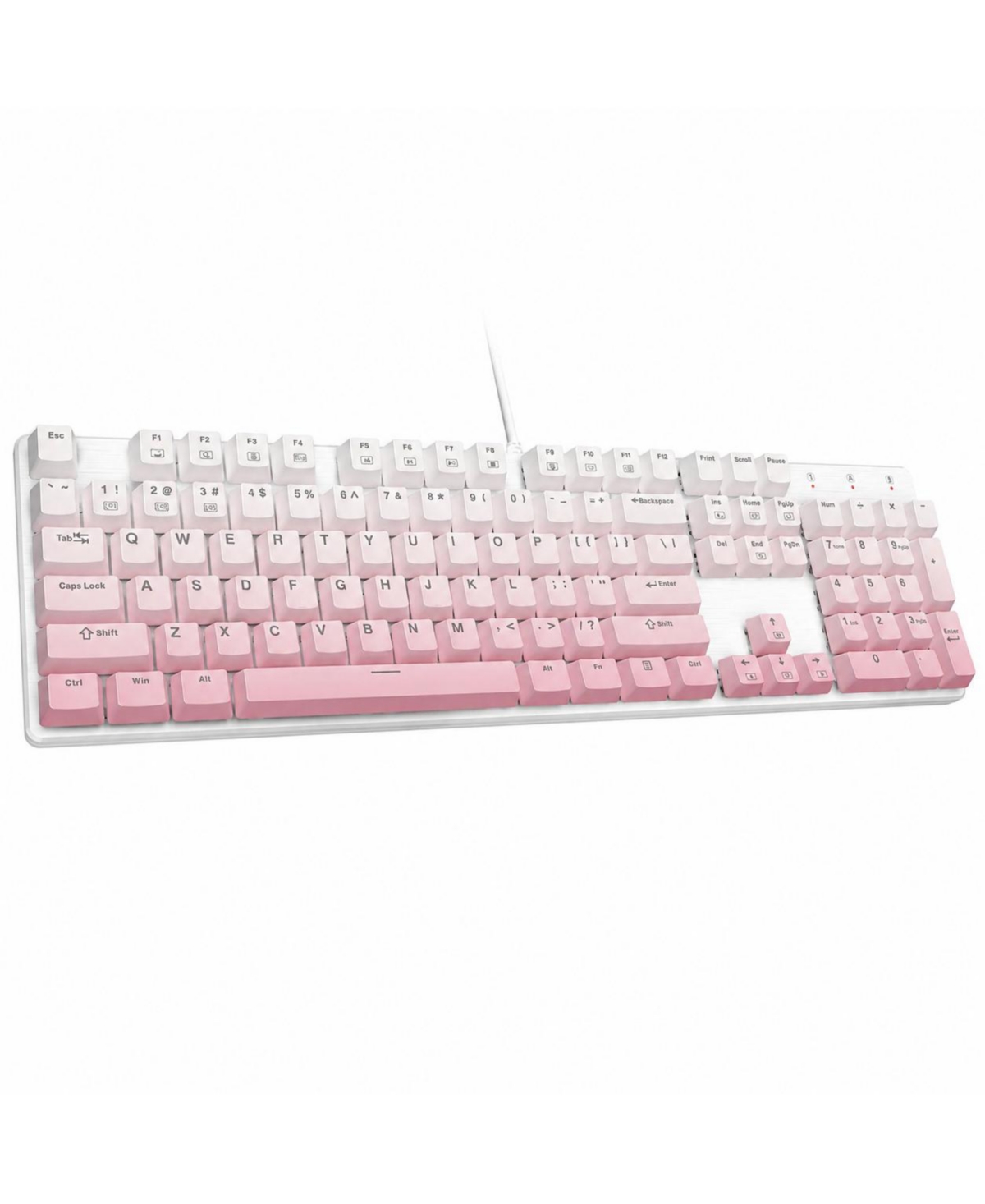 Lofree Mechanical Gaming Keyboard Hot Swappable Red Switch Rgb Backlit Pbt Keycaps - Gradient pink