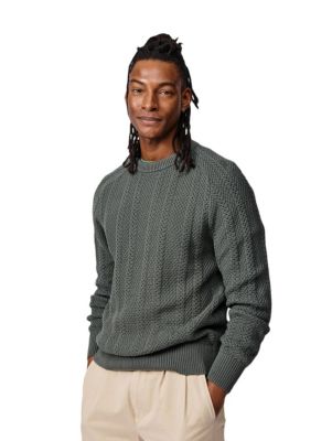 Men's Montrose Textured Crew Neck Jumper
