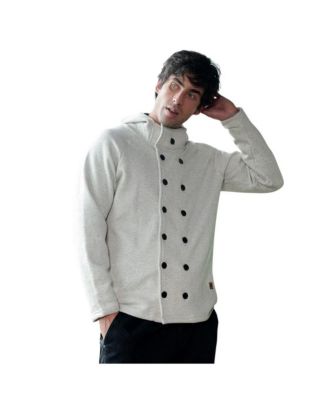 Men's Double-Breasted Fleece Jacket