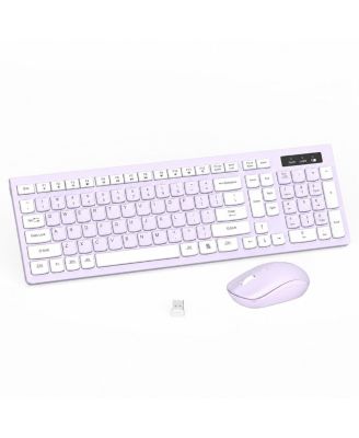 Wireless Keyboard and Mouse Combo Silent Full Size 3 DPI Adjustable