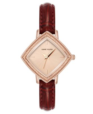 Women's Quartz Square Leather Watch 22mm