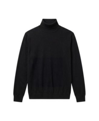 Men's Big & Tall Regular-Fit Merino Wool Turtleneck Sweater
