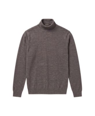 Men's Big & Tall Regular-Fit Merino Wool Turtleneck Sweater