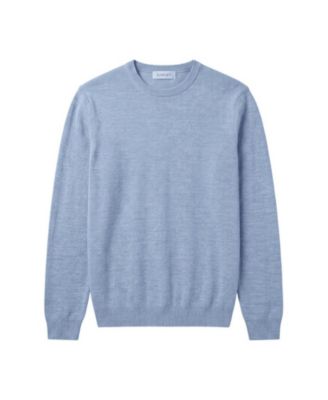 Men's Merino Wool Crewneck Regular-Fit Sweater