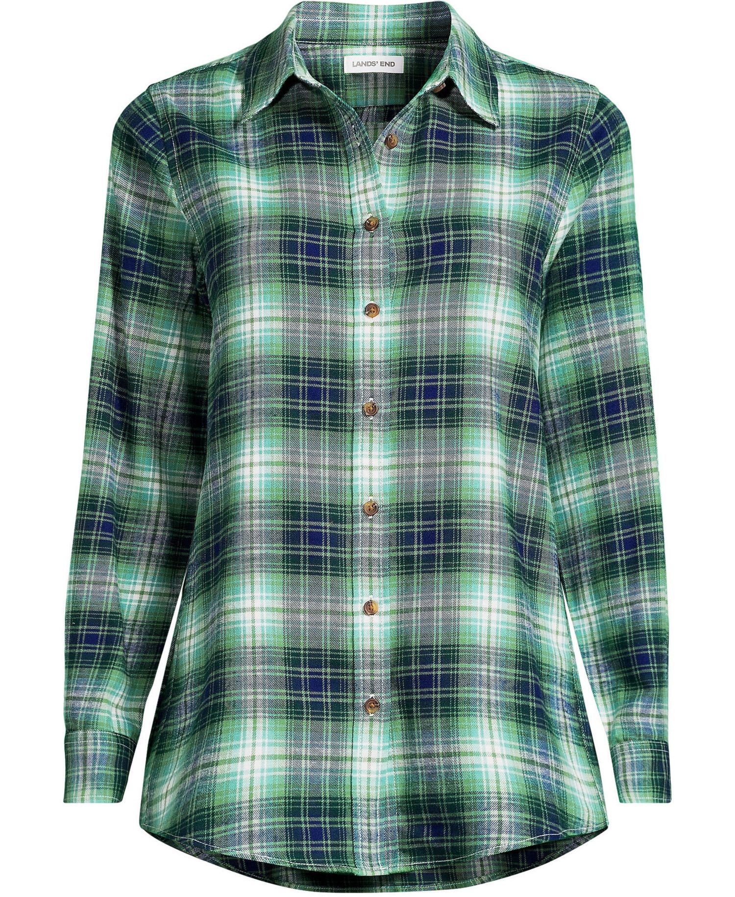 Women's Flannel Boyfriend Long Sleeve Shirt