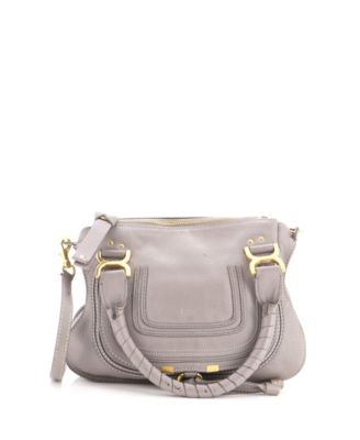Small Marcie Satchel Leather