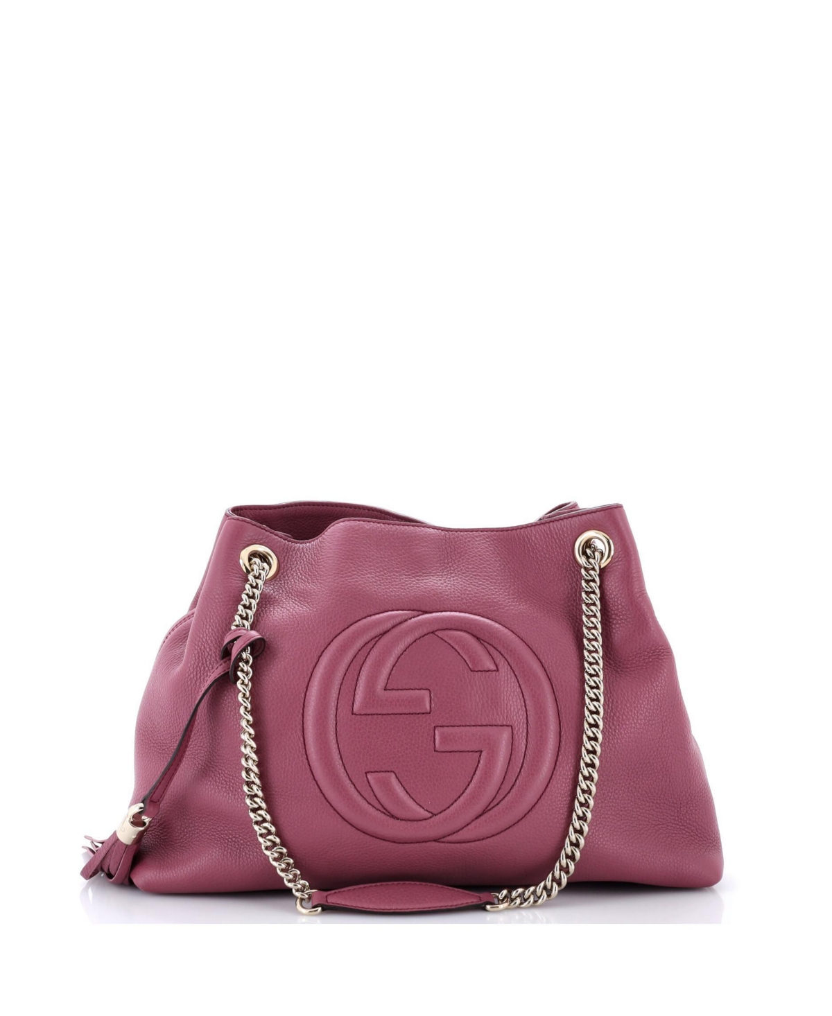 Pre-Owned Gucci Medium Soho Chain Strap Shoulder Bag Leather - Pink