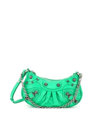 XS Le Cagole Giant Studs Chain Shoulder Bag Leather